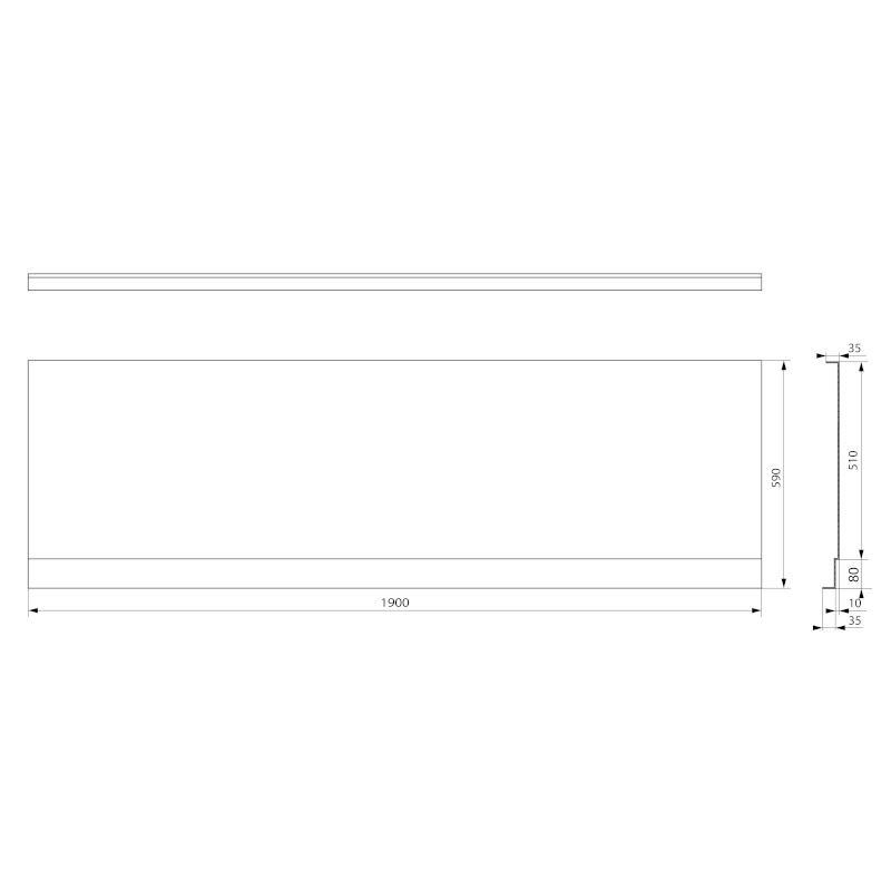 PLAIN NIKA panel 190x59cm 72561