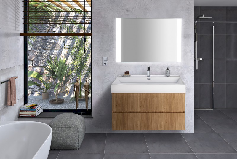 FILENA umyvadlová skříňka 95x51,5x43cm, dub FID1210D