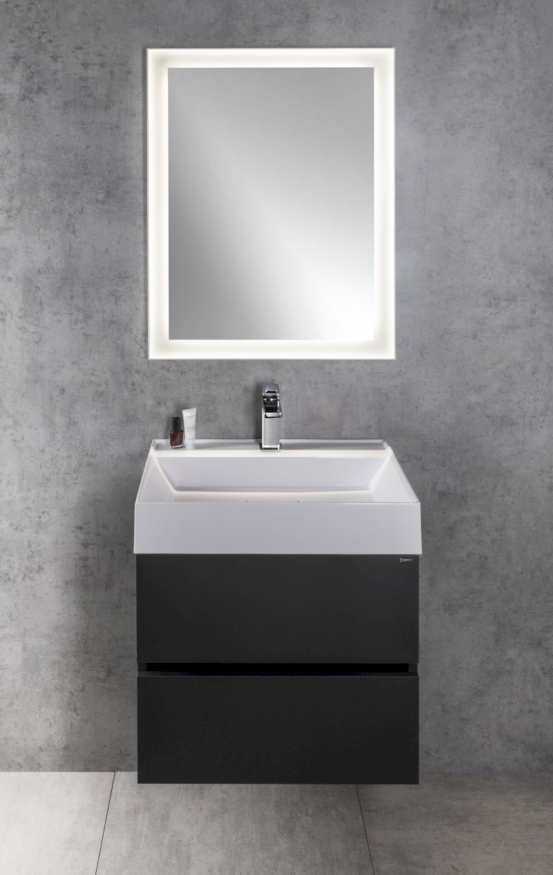 FLUT zrcadlo s LED podsvícením 60x80cm, bílá FT060