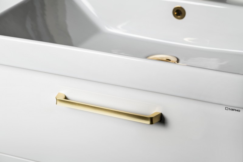 Kovová úchytka, 180,5/160mm, zlato mat DM260