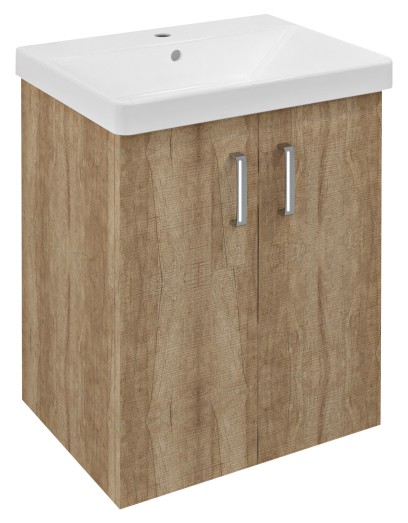 THEIA umyvadlová skříňka 56,4x70x44,2cm, 2xdvířka, dub alabama TH062-2222