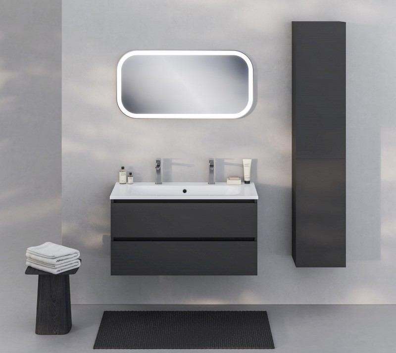 EZARA umyvadlová skříňka 99,8x52x46cm, dub alabama EZ101-2222