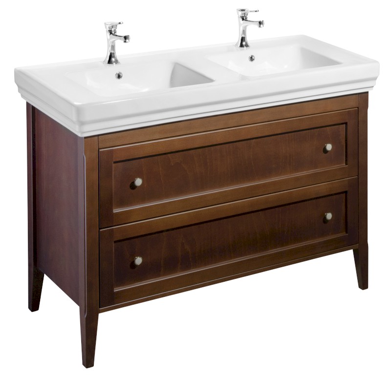 CROSS umyvadlová skříňka 116x77,5x49,5cm, 2x zásuvka, buk CR325