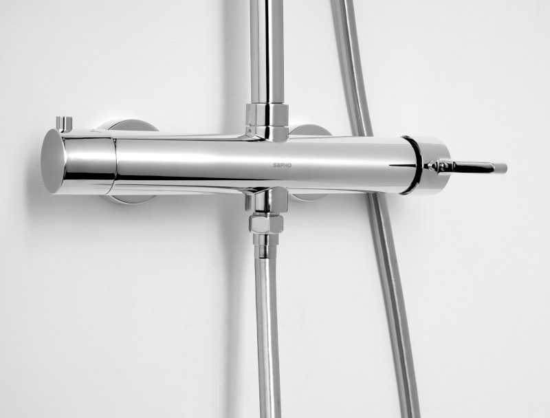 ICONIC sprchový sloup s pákovou baterií, chrom AF139