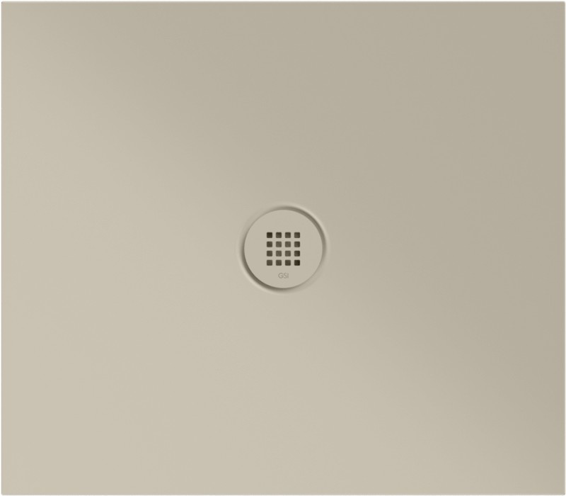 Keramická sprchová vanička, obdélník 80x70x2cm, creta mat 46080708