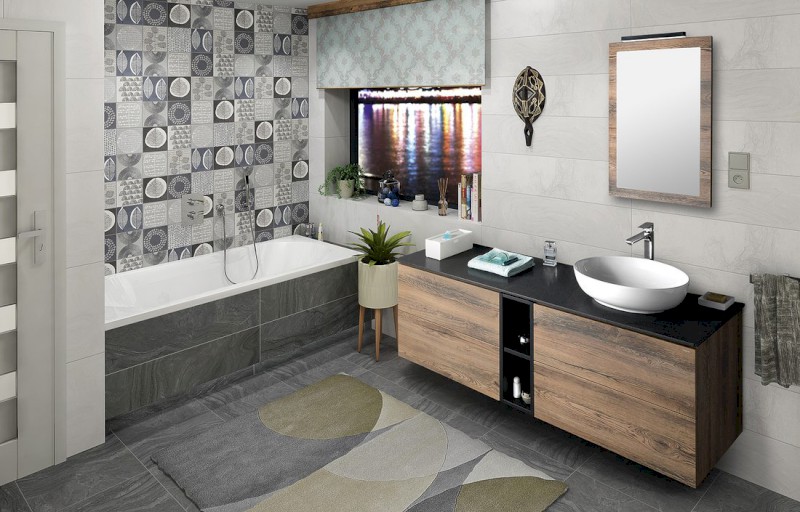 TREOS skříňka spodní policová 20x53x50,5cm, dub Polar TS020-1010