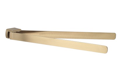 PIRENEI dvojitý držák ručníků otočný 350mm, zlato mat PI2388