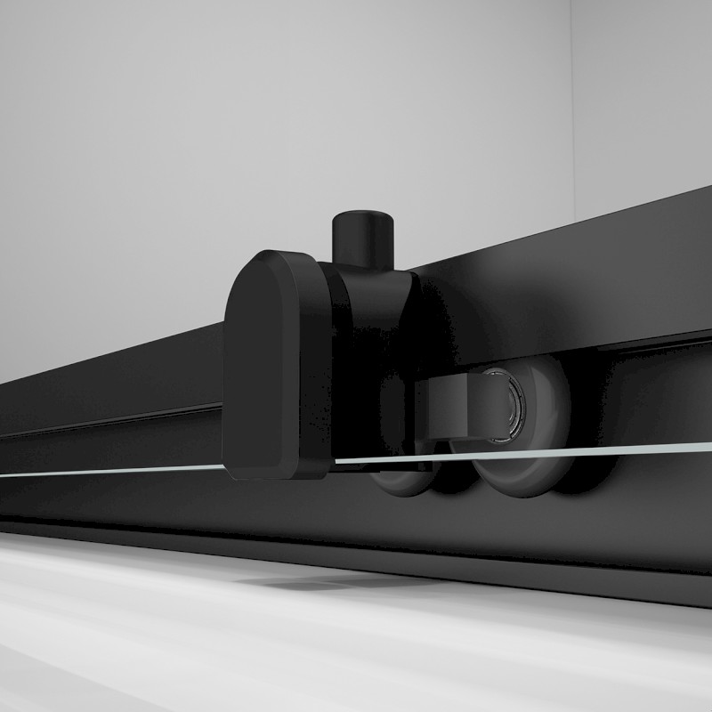 EASY BLACK sprchové dveře 1100mm, čiré sklo EL1115B