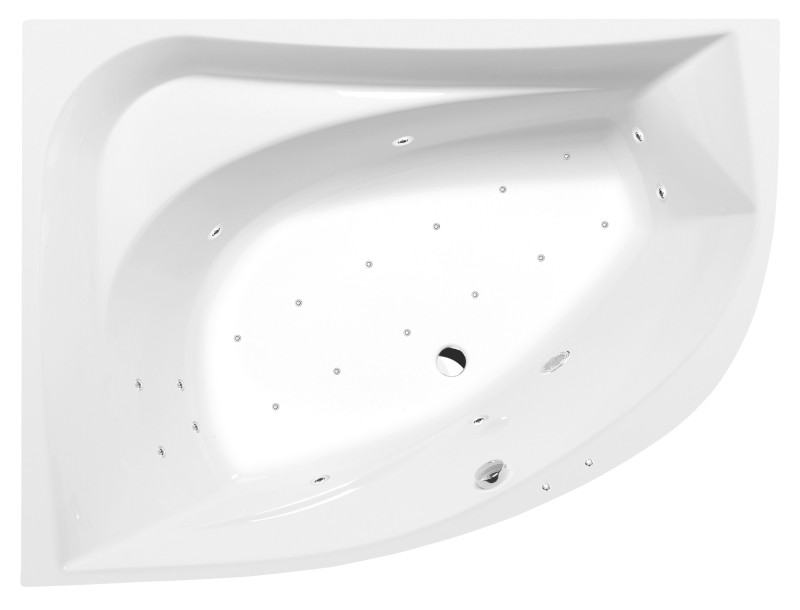 TANYA L hydromasážní vana, 160x120x49cm, Active Hydro-Air, chrom 65119.2010