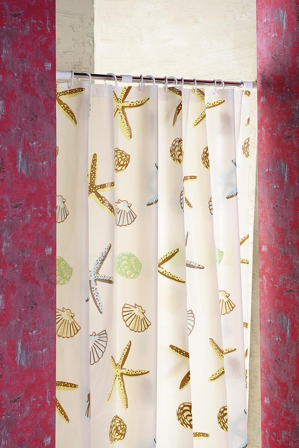 Sprchový závěs 180x200cm, vinyl, hvězdice ZV016