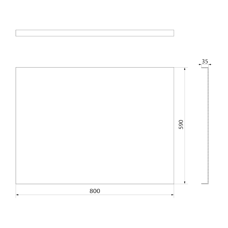 PLAIN panel boční 80x59cm 72696