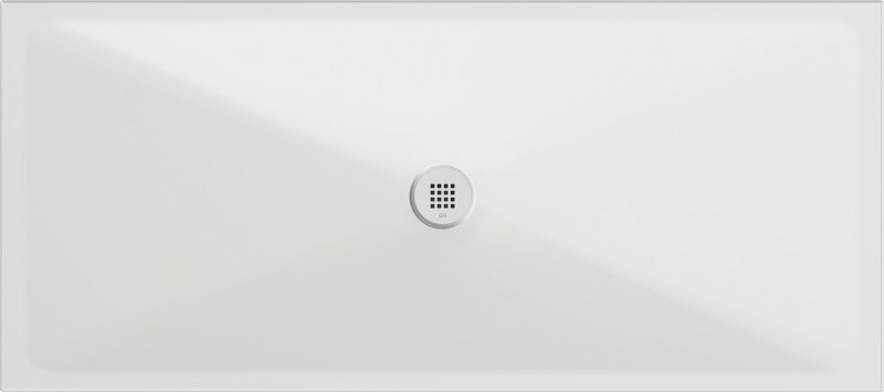 Keramická sprchová vanička, obdélník 180x80x2cm, bílá mat 46180809