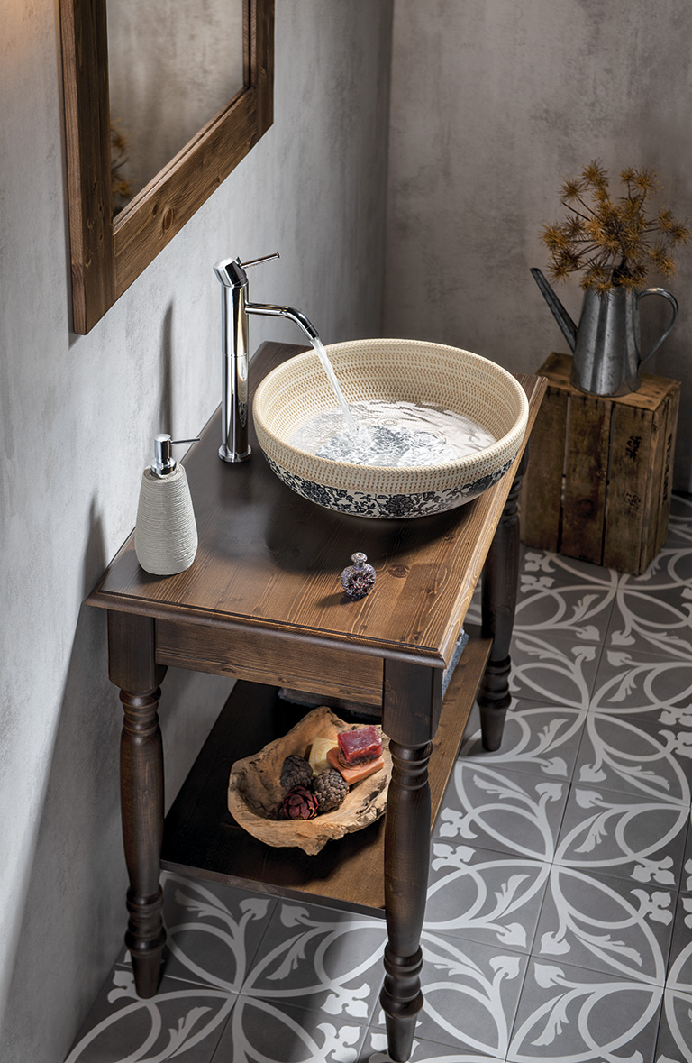 CIMBURA umyvadlový stolek 100x50x75cm, mořený smrk CIM151