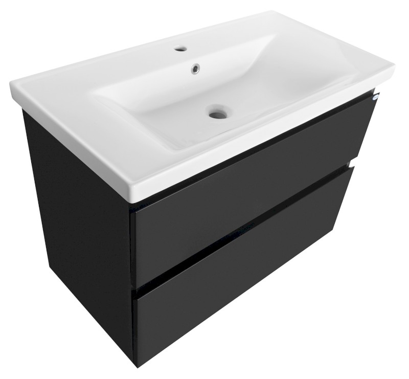 ALTAIR umyvadlová skříňka 86,5x60x45cm, černá mat AI690