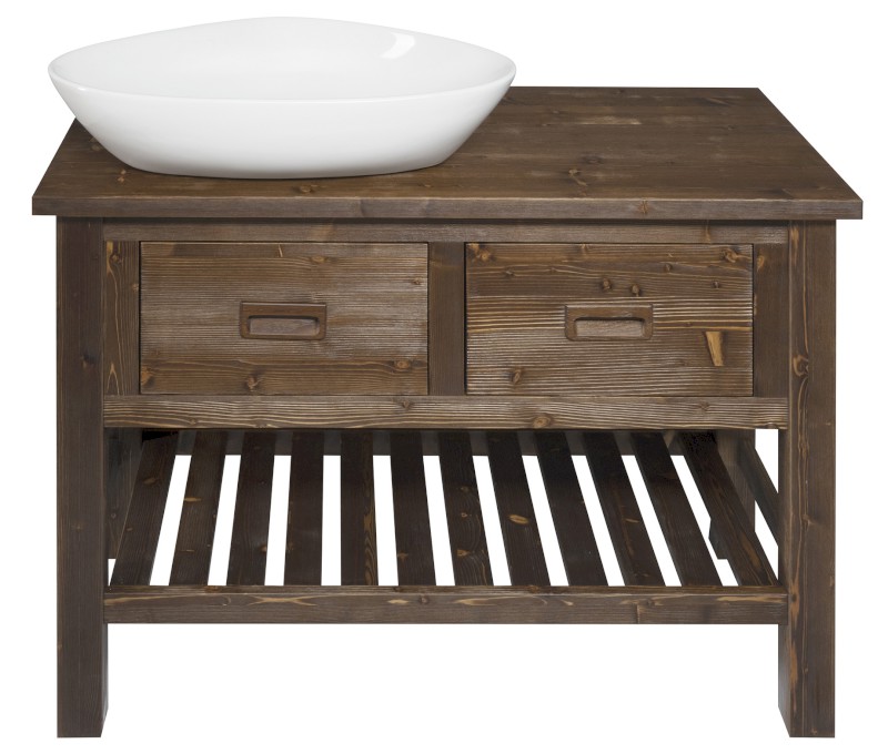 BRAND umyvadlová skříňka 100x73x50cm, mořený smrk BA101S