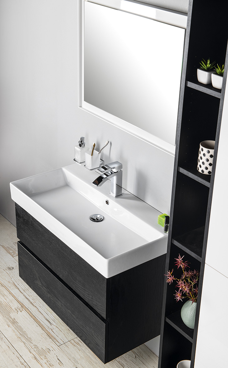 KARE 85 keramické umyvadlo nábytkové 85x45cm, bílá 17085