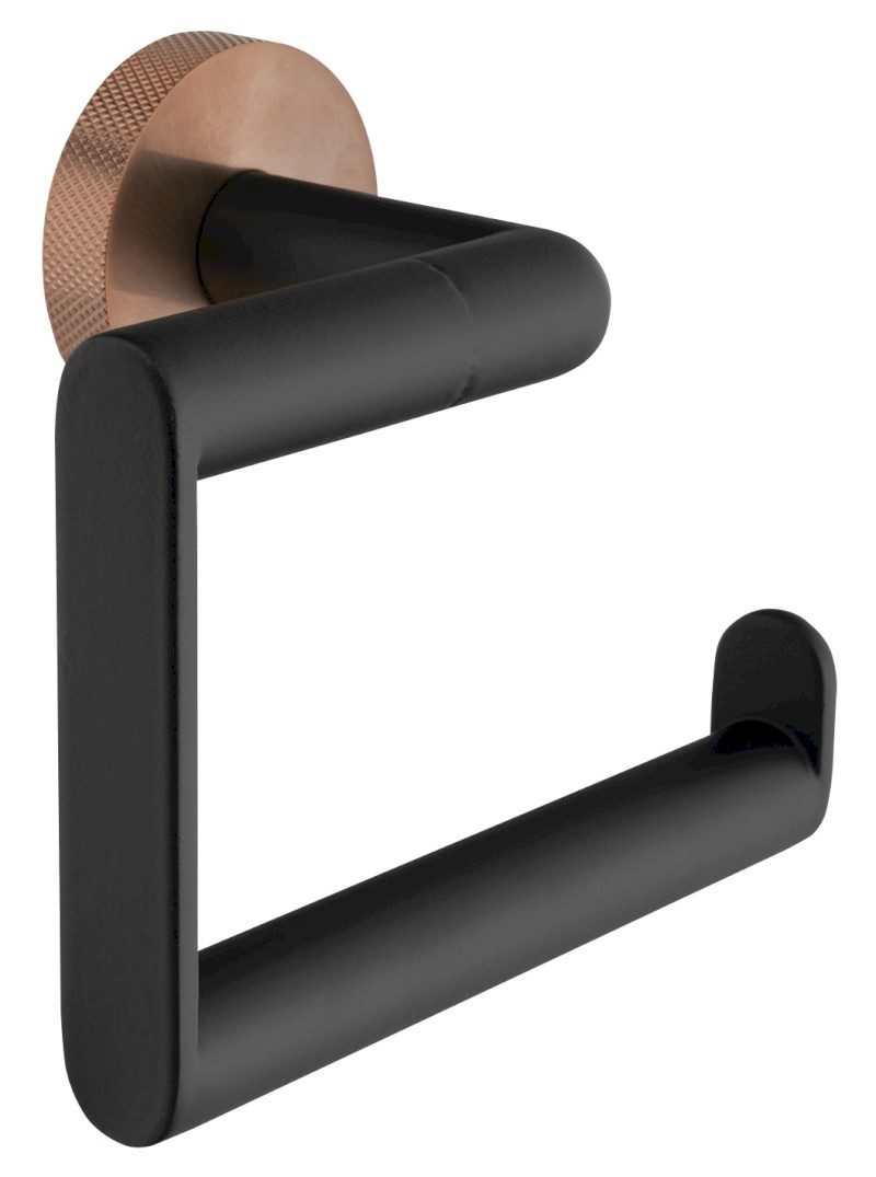 LARISSA držák toaletního papíru, černá/měď mat WS017BC