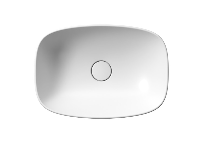 NUBES keramické umyvadlo na desku 50x35cm, bílá mat 978409