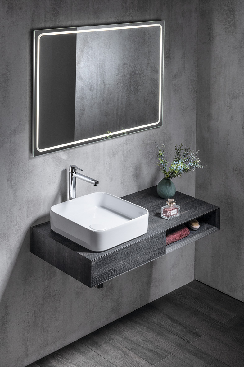 GEMINI zrcadlo s LED osvětlením 110x65cm GM110