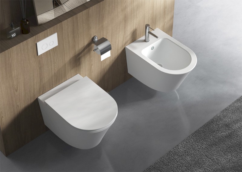 PACO závěsná WC mísa, Vortex Rimless, 36x53cm, bílá PZ1012V