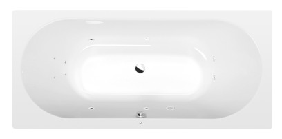 VIVA B hydromasážní vana, 175x80x47cm, Active Hydro, chrom 88119.1010