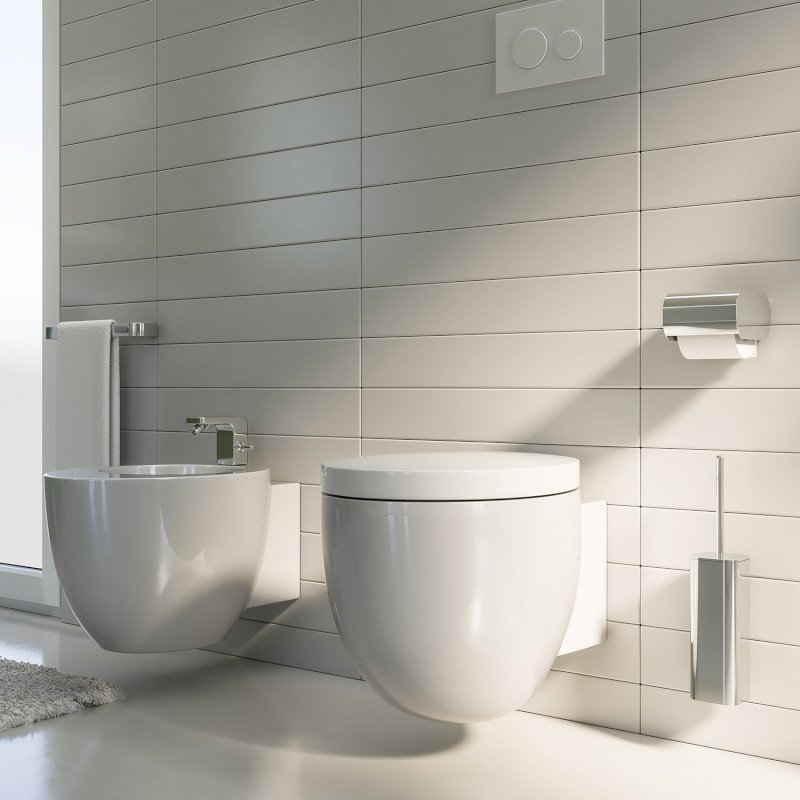 OUTLINE držák toaletního papíru s krytem, chrom 322513