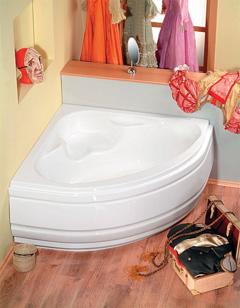 NILA rohová vana 120x120x41cm, bílá 10111