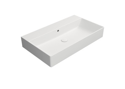 KUBE X keramické umyvadlo 80x47cm, bez otvoru, bílá mat 9422009