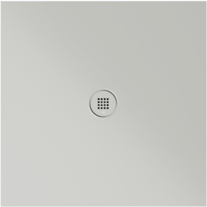 Keramická sprchová vanička, čtverec 90x90x2cm, cenere mat 46090917