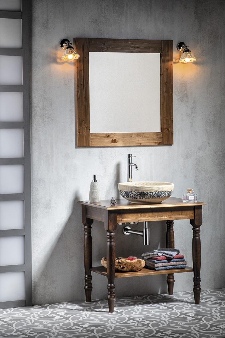 CIMBURA umyvadlový stolek 100x50x75cm, mořený smrk CIM151