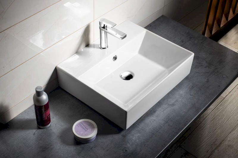 SISTEMA keramické umyvadlo 50x42cm, bílá 10SF50051