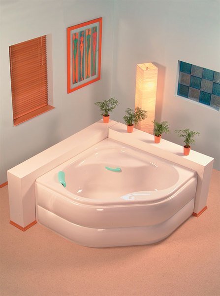 EDERA rohová vana 152x152x54cm, bílá 91111