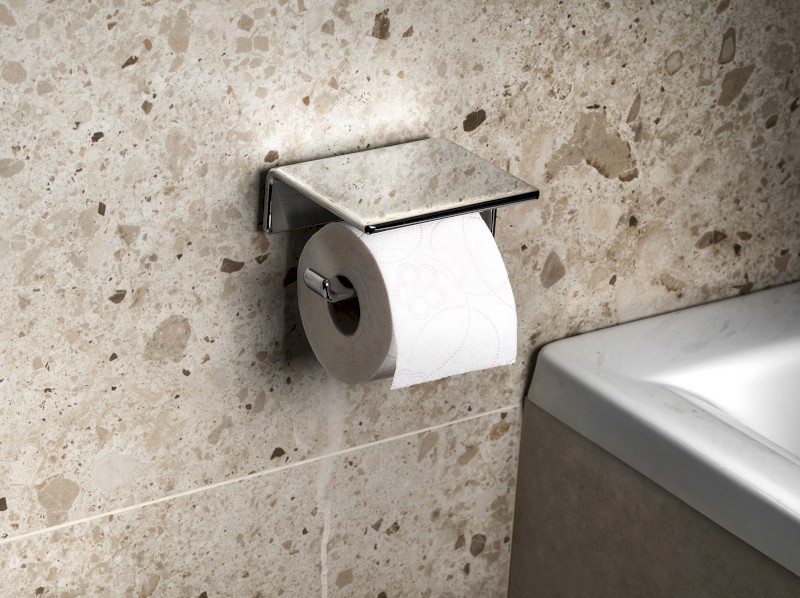 IL GIGLIO držák toaletního papíru s poličkou, chrom A92513