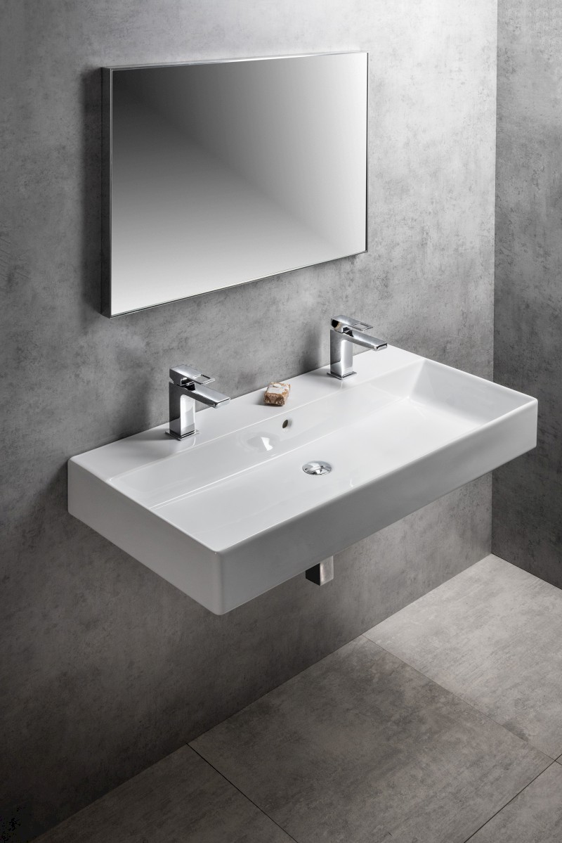 KUBE X keramické dvojumyvadlo 100x47cm, bílá ExtraGlaze 9423211