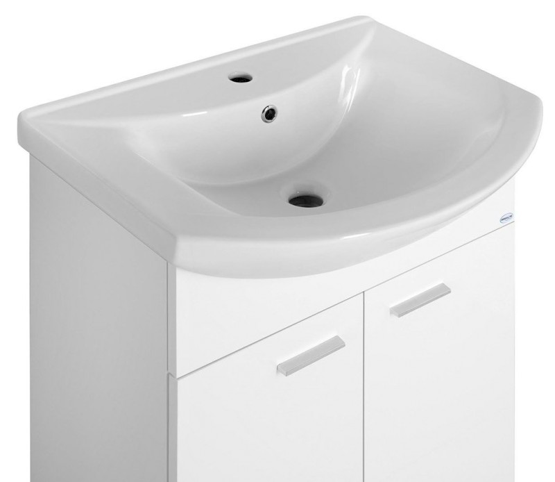 ZOJA umyvadlová skříňka 61,5x74x32cm, bílá, 2x dvířka 51063
