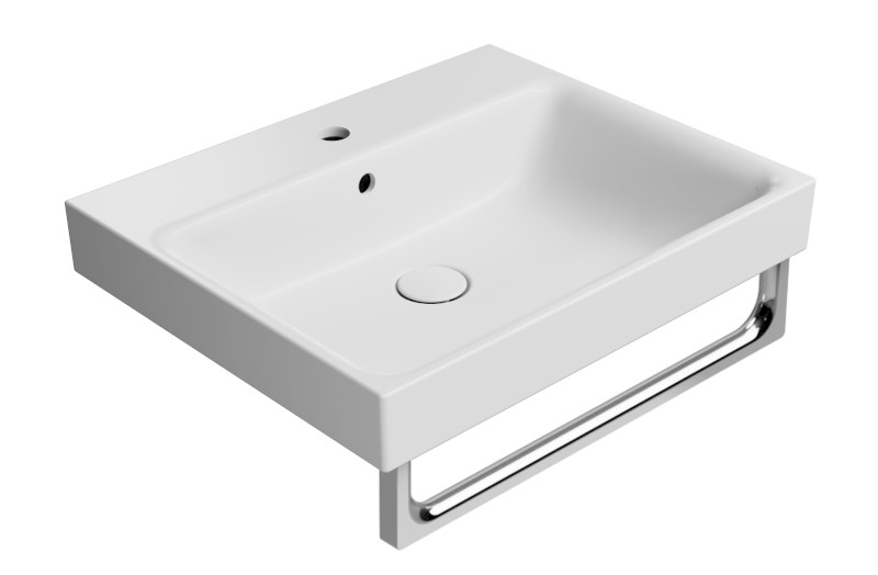 NUBES keramické umyvadlo 60x50cm, bílá mat 9631109