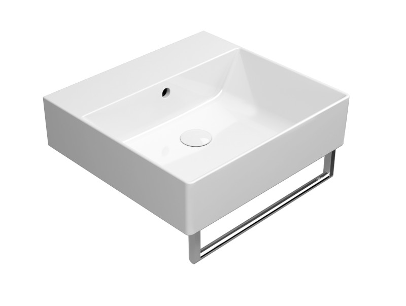 KUBE X keramické umyvadlo 50x47cm, bez otvoru, bílá ExtraGlaze 9430011
