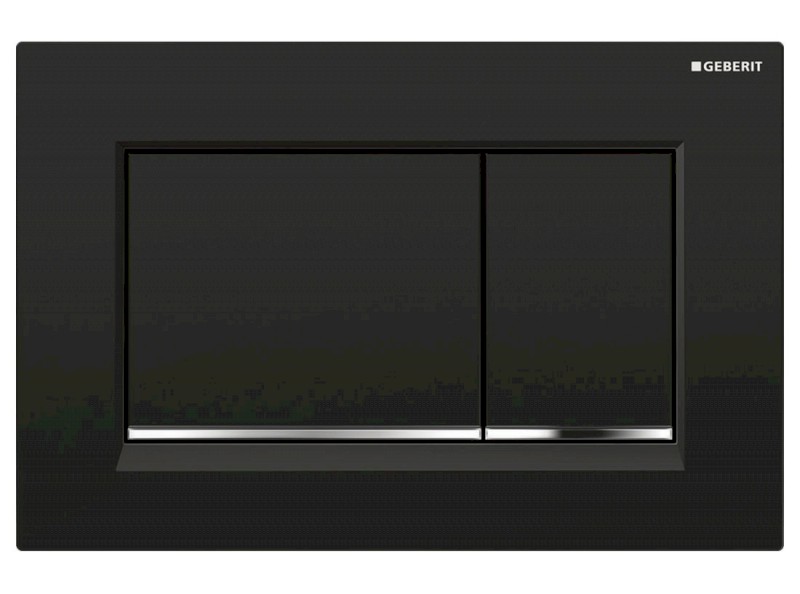 GEBERIT SIGMA30 ovládací tlačítko, černá lesk/chrom 115.883.KM.1