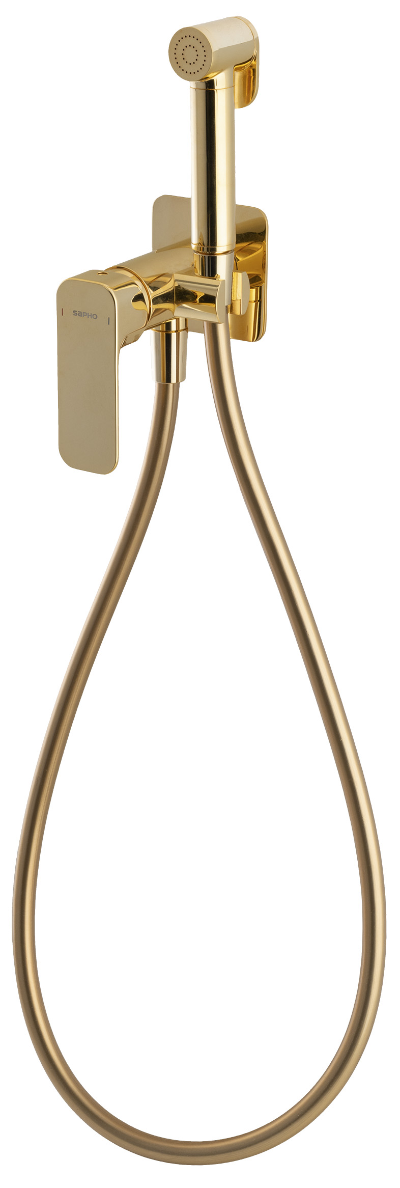 SPY podomítková bidetová baterie se Stop sprškou, zlato PY13/17