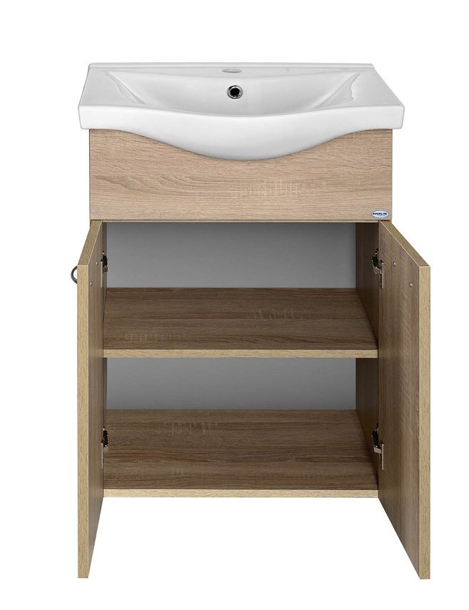 KERAMIA FRESH umyvadlová skříňka 51,1x74x34cm, dub platin 50058