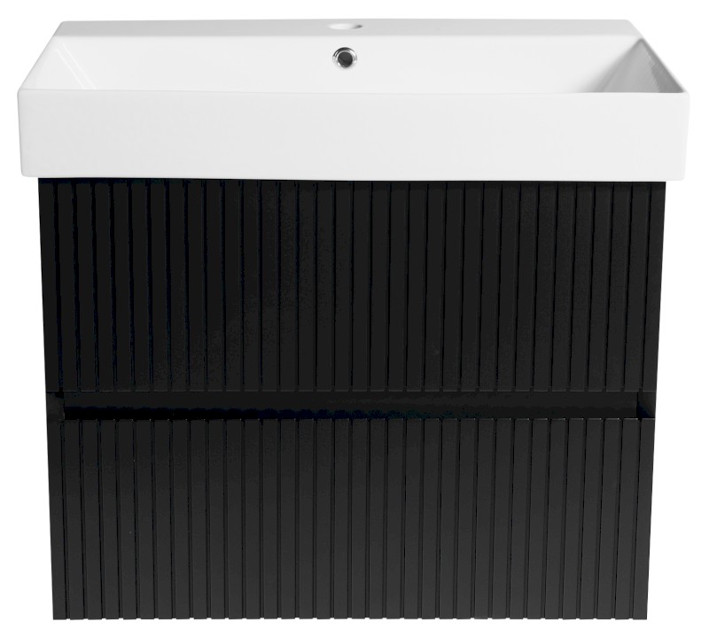 FILENA umyvadlová skříňka 67x51,5x43cm, černá mat strip FID1270BS