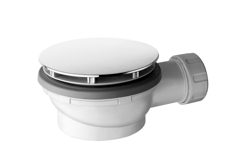 Vaničkový sifon, průměr 90mm, DN40, nízký, keramická krytka bílá PILCSR11