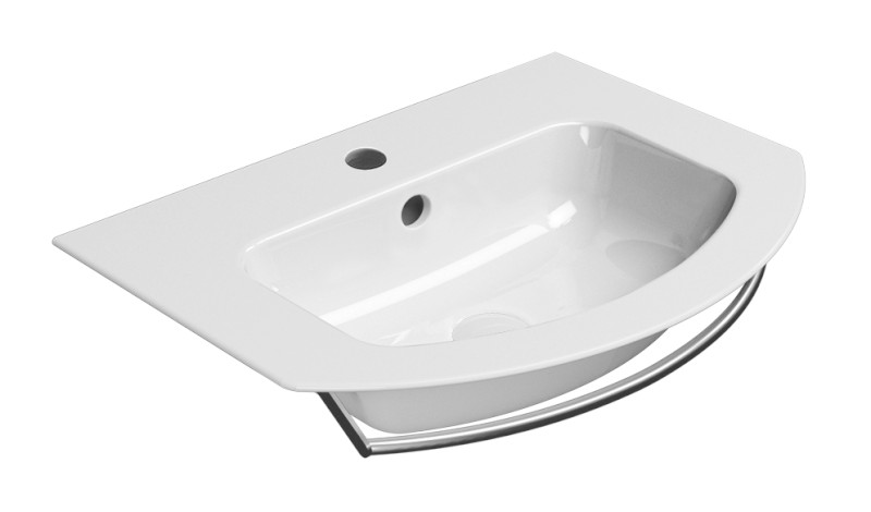 PURA keramické umyvadlo Slim oblé 62x48cm, bílá ExtraGlaze 8827111