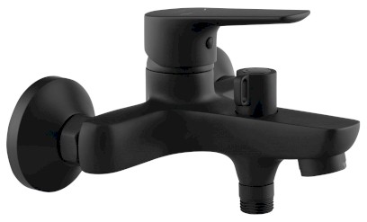 LOTTA nástěnná vanová baterie, černá mat LT610B