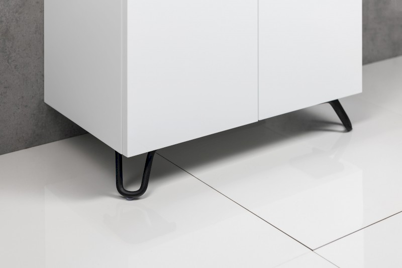 Nábytková nožička, výška 103mm, černá mat 30320