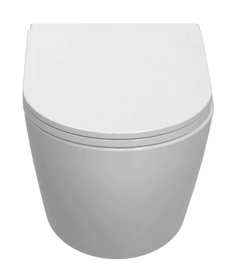 INFINITY závěsná WC mísa, Vortex Rimless, 36,5x53cm, bílá 10NF02003