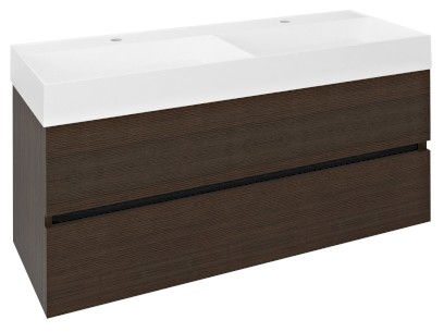 ODETTA umyvadlová skříňka 118x50x43,5cm, borovice rustik DT120-1616