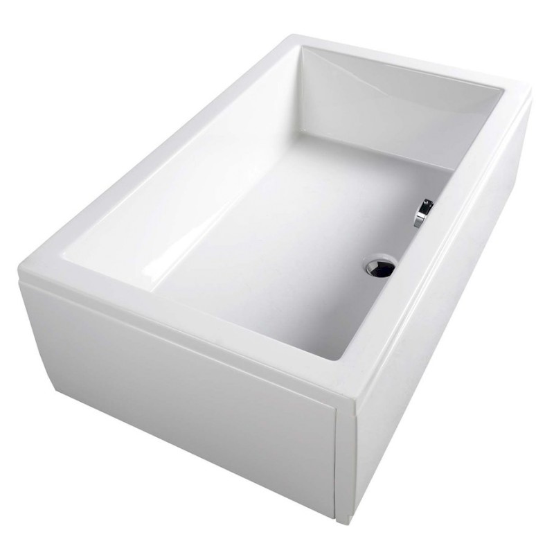 DEEP hluboká sprchová vanička s konstrukcí, obdélník 100x90x26cm, bílá 72349