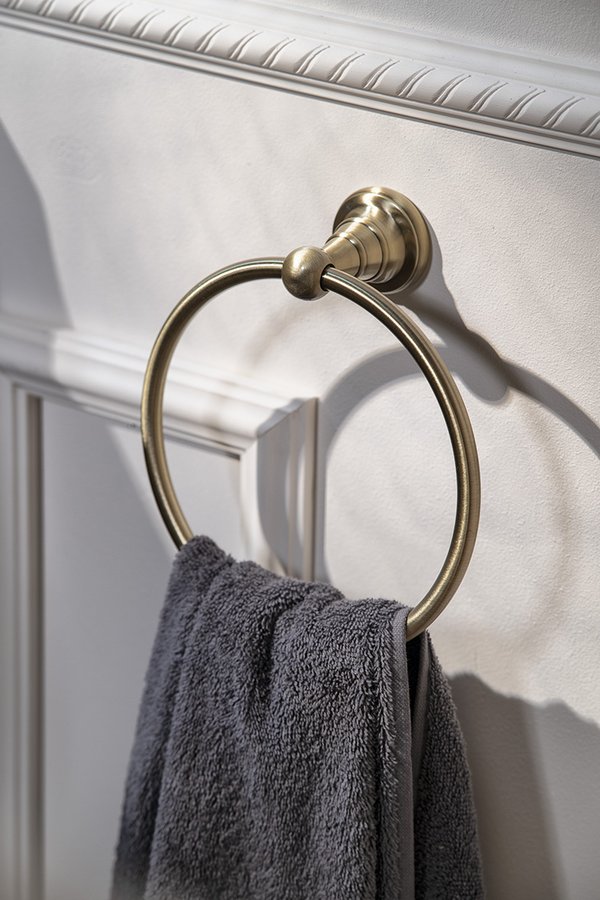 DIAMOND držák ručníků kruh, bronz 1318-06