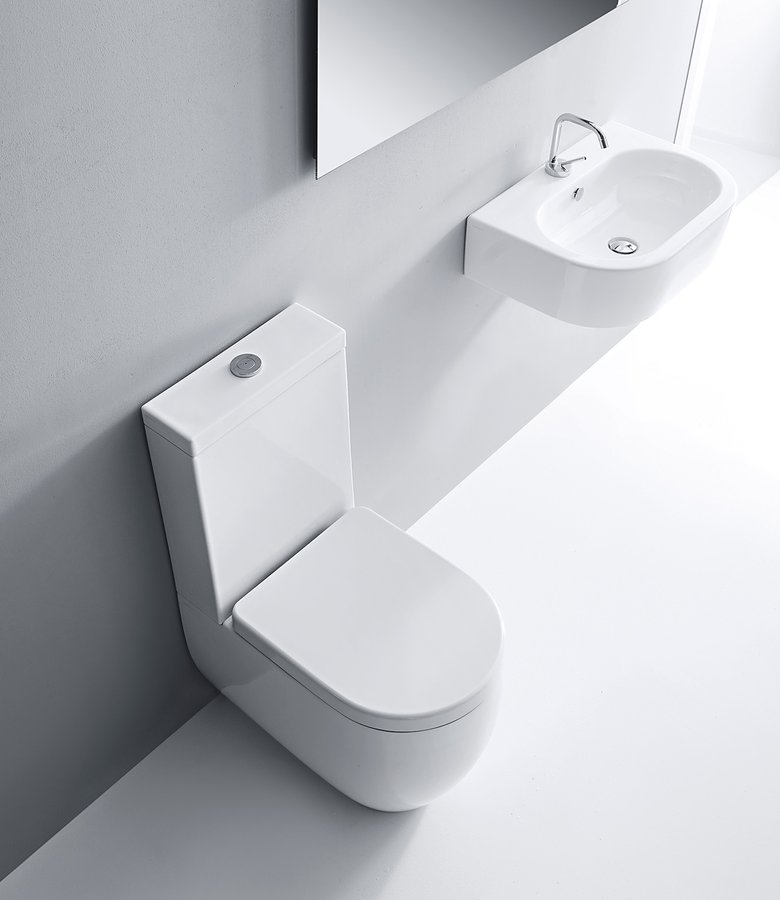 FLO WC kombi mísa 36x60cm, spodní/zadní odpad, bílá 311701